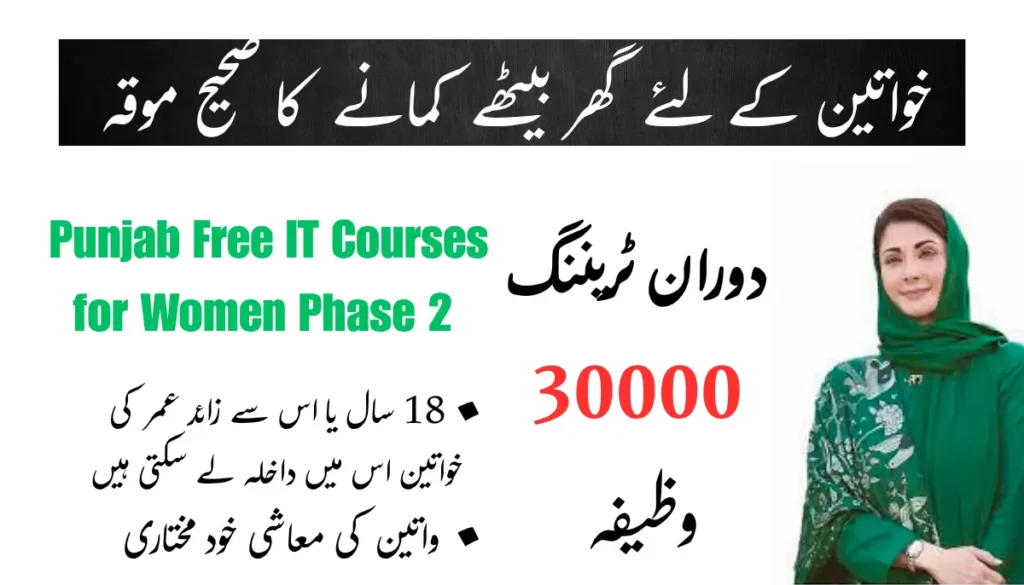 Punjab Free IT Courses for Women Phase 2